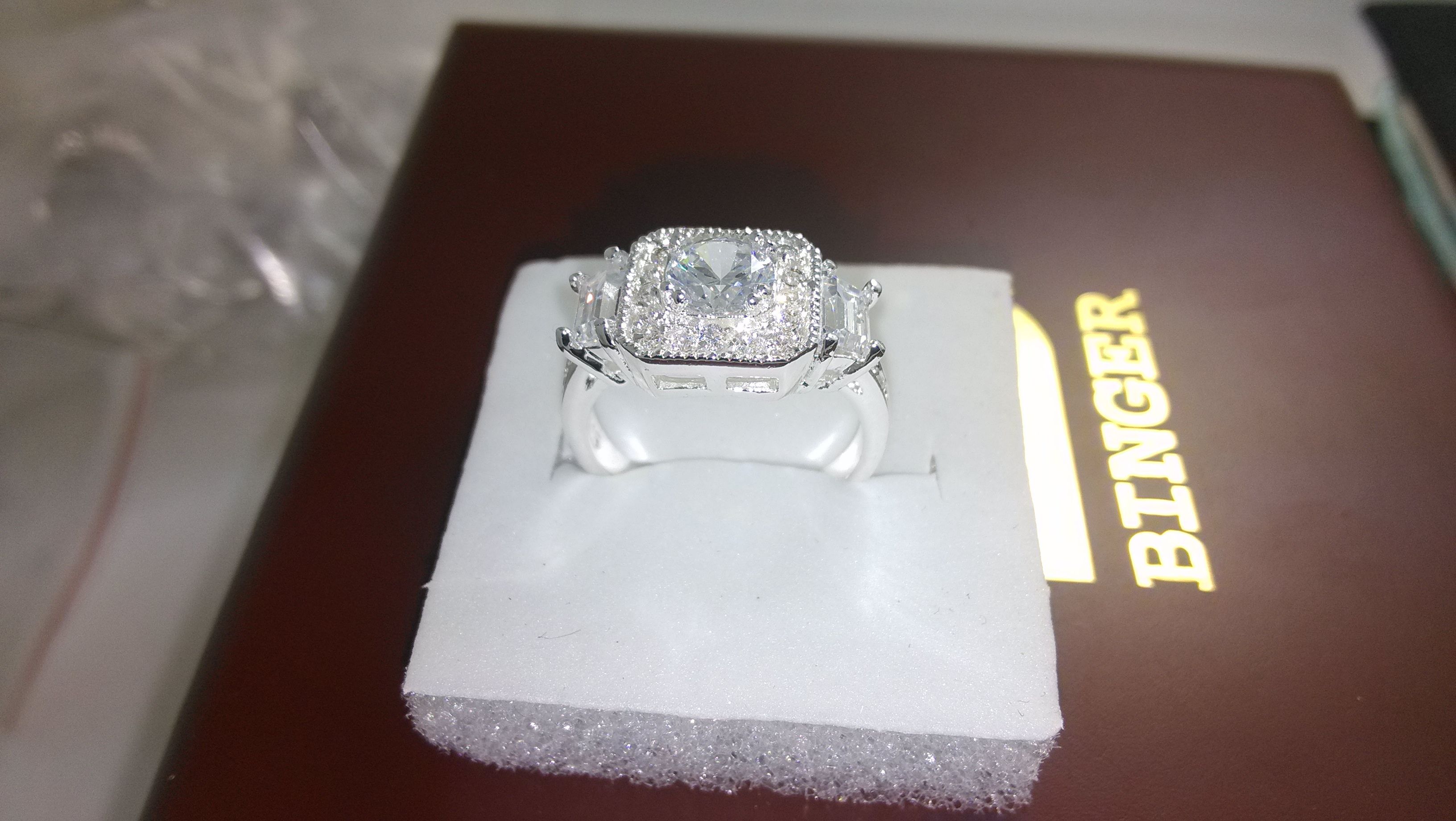 NEW 100% Brand free shipping Fine Jewelry 925 sterling silver white topaz cubic zirconia CZ women wedding Ring size 5/6/7/8/9/10/11/12