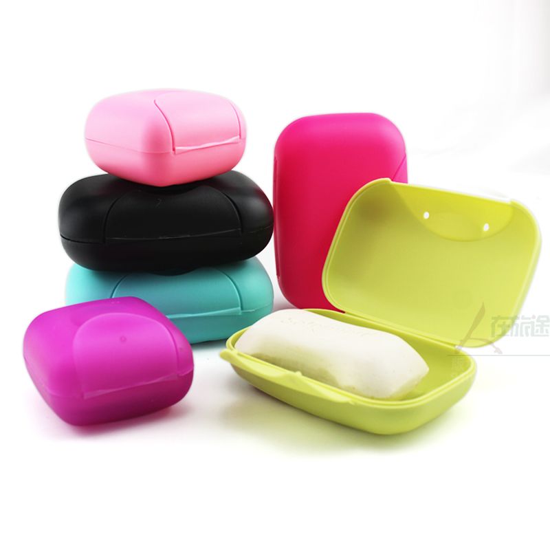 Online Cheap Creative Travel Soap Box Small Plastic Soap Dish Soap
