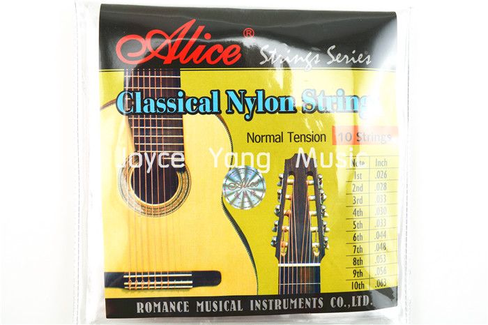 ALICE AC1032C Clear Nylon 10-String Classical Guitar Strings 1st-10th Strings Free Shipping Wholesales
ALICE AC1032C Clear Nylon 10-String Classical Guitar Strings 1st-10th Strings Free Shipping Wholesales