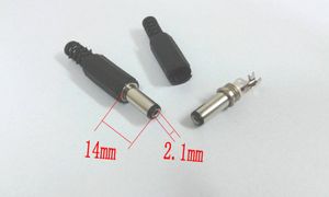 5.5 mm x 2.1 mm мужской DC разъем питания разъем адаптера