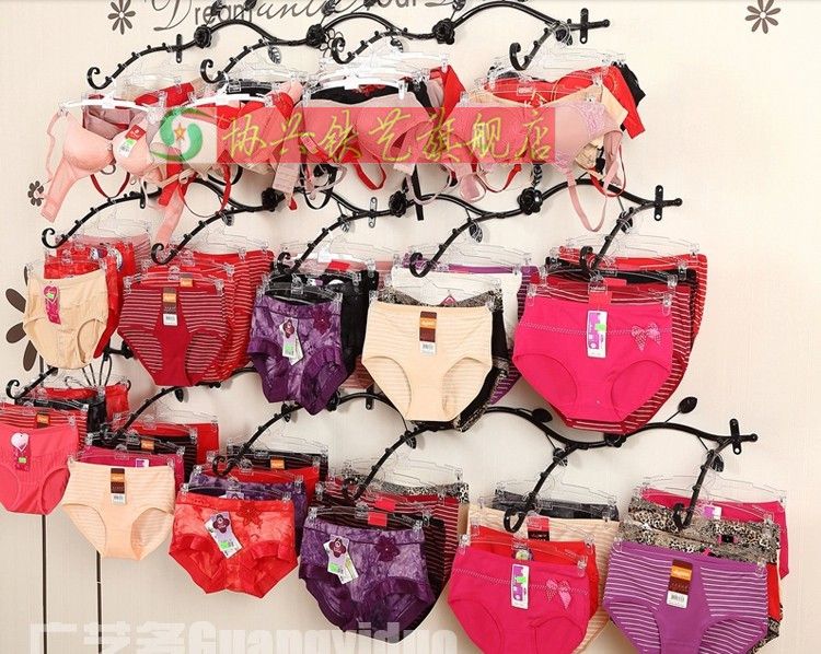 2017 Wrought Iron Lingerie On The Wall Hanging Bra Underwear Shelf Display Shelf Small Adorn