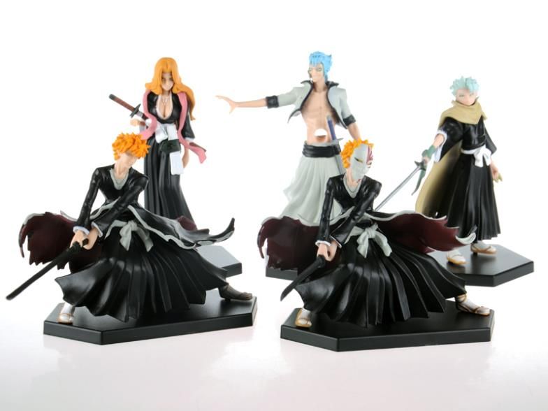 Bleach Figure Grimmjow Rangiku Ichigo Toushirou Military Figurines