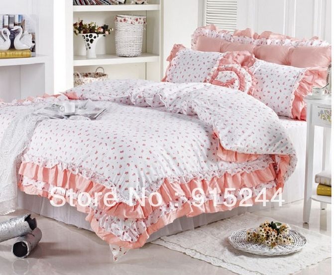 New Lace Bedding Set Hot Sale100cotton Bedding Set King Queen Size