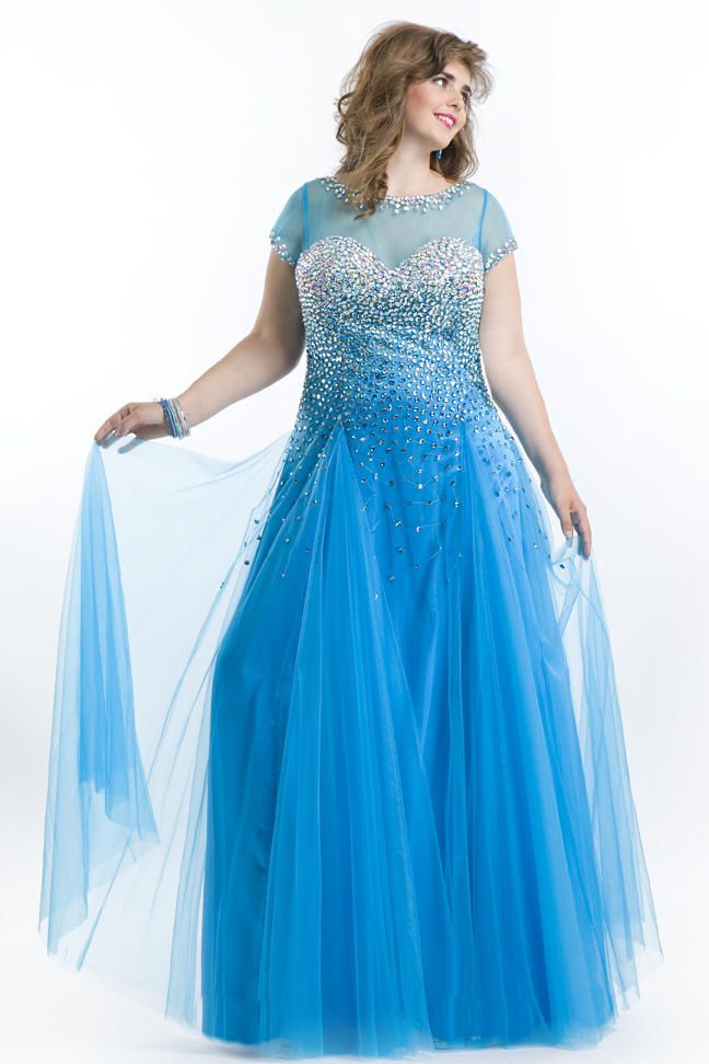 Plus size prom dresses royal
