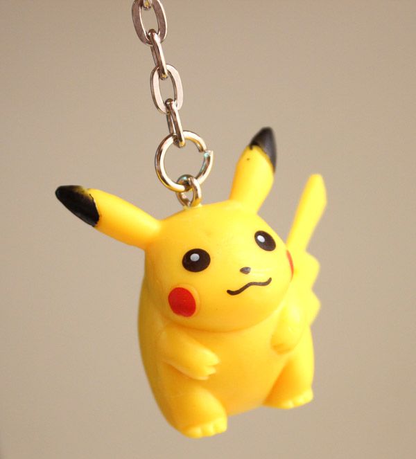 Pokemon Key Chain Pikachu Keychains Pocket Monster Pendants Pvc 3cm For