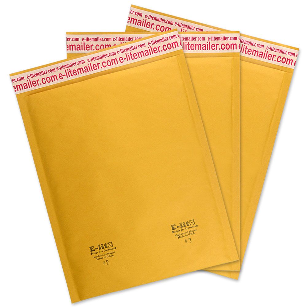 2017 Ups 2 8.5x12 Kraft ^ Bubble Mailers Padded Envelopes From