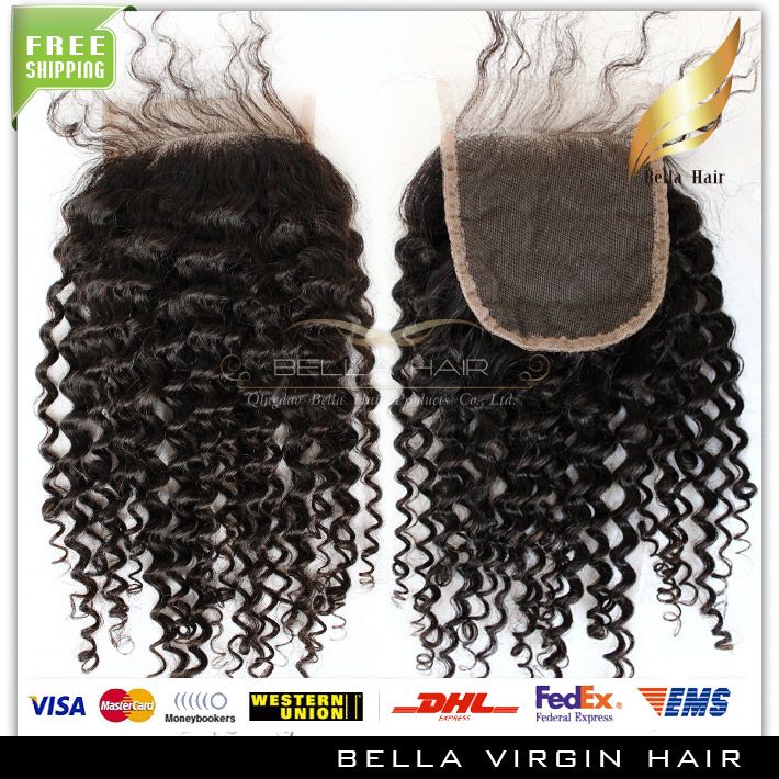 Hair Closure With Bundles Curly Weave Extensions Malaysian Human Virgin Hair Weaves Closures 4x4 Natural Color Hair Extensions Wefts Quality Long Life