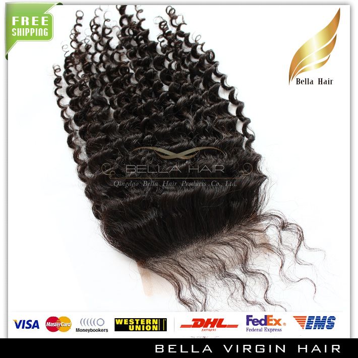 Hair Closure With Bundles Curly Weave Extensions Malaysian Human Virgin Hair Weaves Closures 4x4 Natural Color Hair Extensions Wefts Quality Long Life