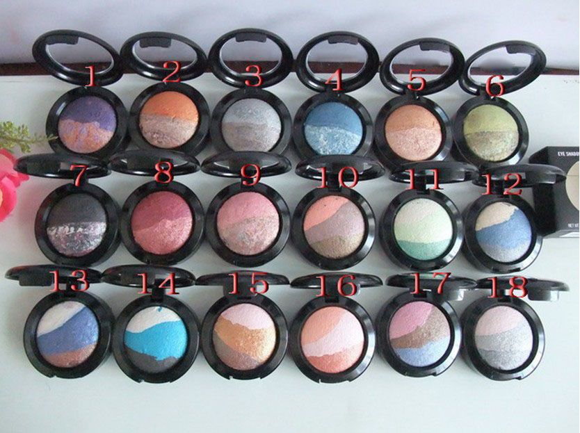 Купить тени для глаз 3pcs/lot top quality professional brand makeup single mineral eye shadow pigment 2.2g 18 different colors с.