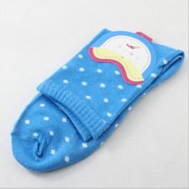 Fashion women girl cotton hosiery dot stockings socks sports wear candy colors gifts