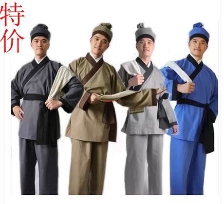 Small two costumes / costume civilians hanfu / TV people performing service / restaurant overalls adult men
Small two costumes / costume civilians hanfu / TV people performing service / restaurant overalls adult men