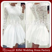 white long sleeve homecoming dresses - Custom made Homecoming Dresses ...