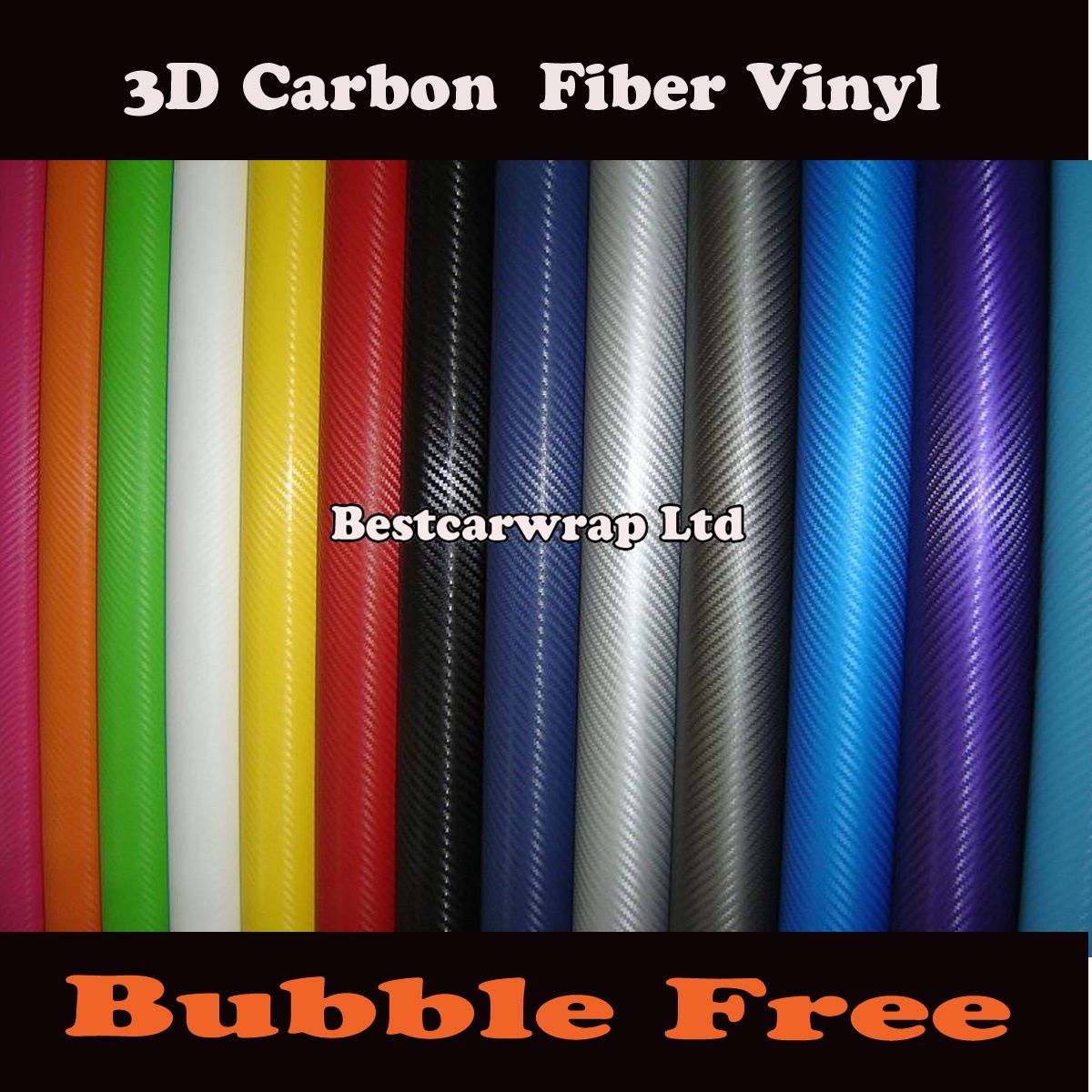 3M Quality 3D Black Carbon fiber vinyl Wrap Car Wrapping Film Sheets With Air Drain Top quality 1.52x30m/Roll 4.98x98ft