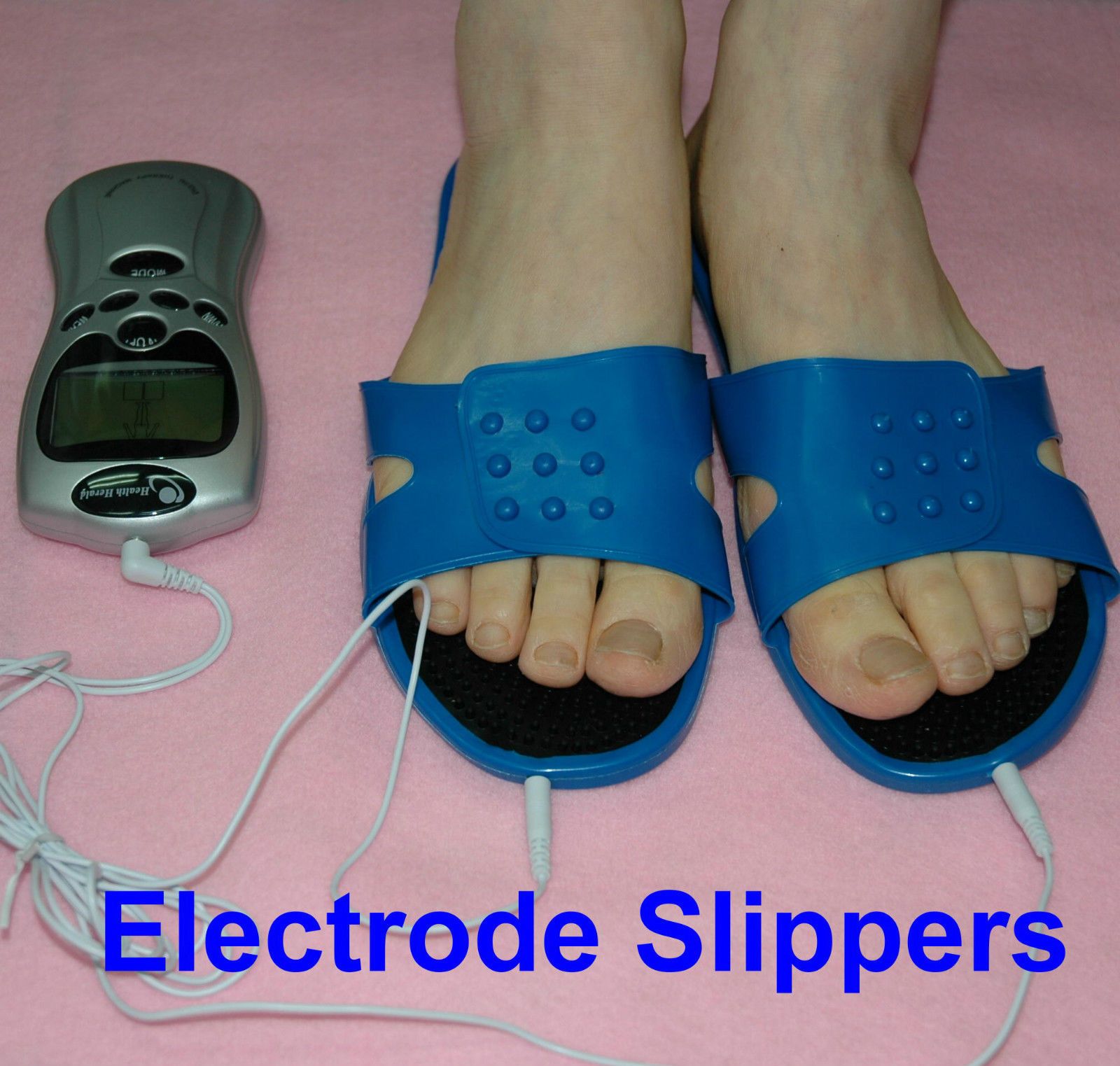 Foot Relax Massager Electrode Slippers Pads Tens Machine Shoe Pain
