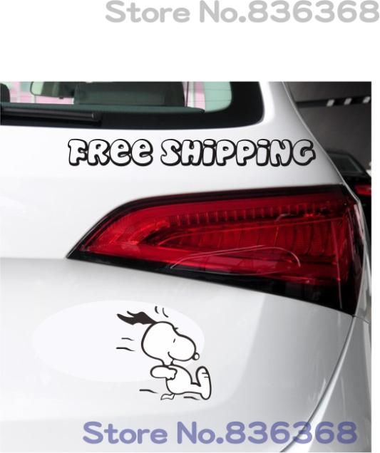 Discount Snoopy Car Accessories Decals Reflective Motorcycle Stickers