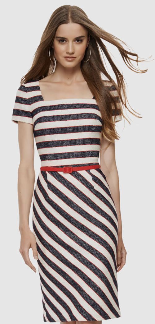 New Women Stripe Women Dress Elegant OL Office Ladies Dresses With Belt A471, As pictures
New Women Stripe Women Dress Elegant OL Office Ladies Dresses With Belt A471, As pictures