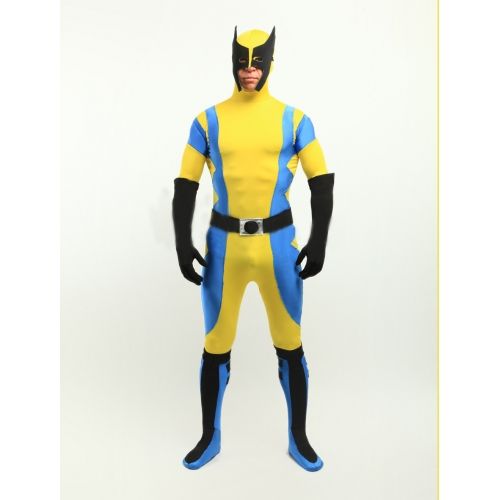 X-Men Wolverine Spandex Superhero Costume Halloween Cosplay Party