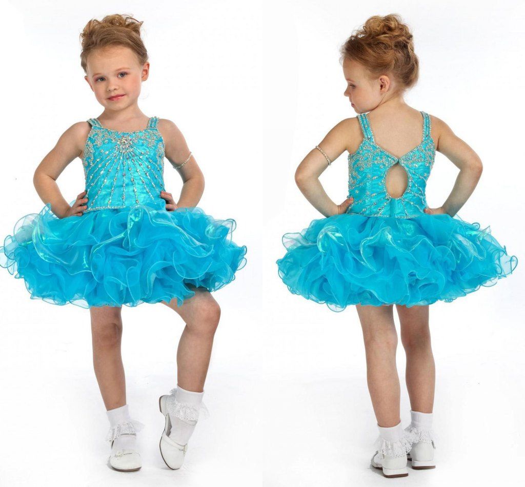 Girls Pageant Dresses Cupcake Cute Prom Dresses for Little Girl Short ...