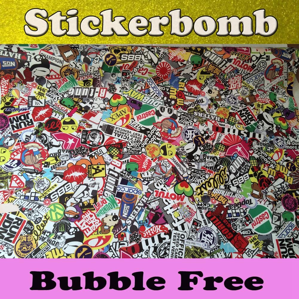 2017 Premium Stickerbomb Vinyl Sticker Bomb Jdm Euro Styling Car Wrap