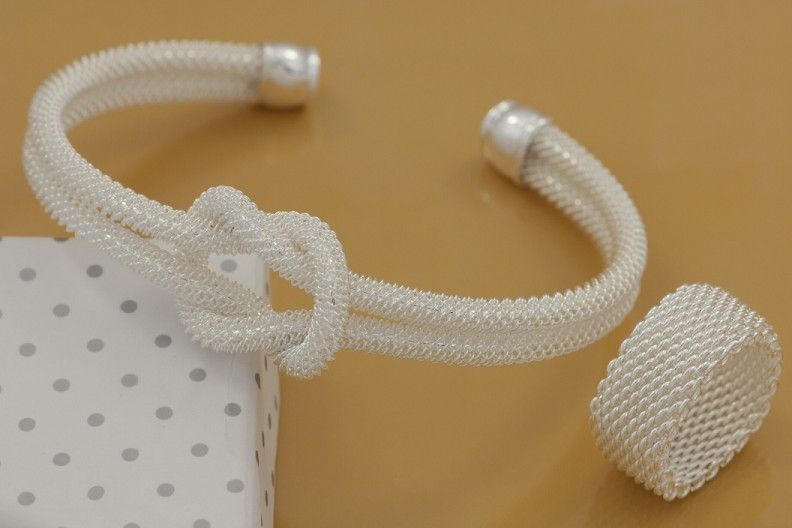 Free Shipping with tracking number BestMost Hot sell Women's Delicate Gift Jewelry 925 Silver Plated Mix Jewelry Set 12 Set