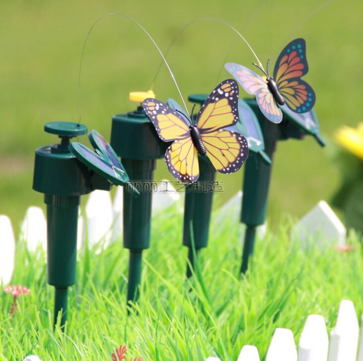 2014 regalo bonito diseño solar mariposa led niños juguetes ...