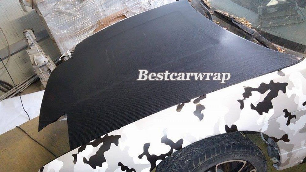 Black white grey Camo Vinyl Film Snow Camouflage Vinyl Car Wrap Air Bubble Free Winter Wrap Snow Camo Wraps Size:1.52 x 30m/Roll(5ft x 98ft)