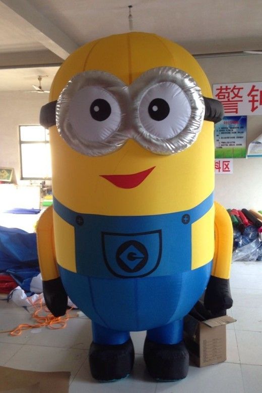 Wholesale 3d Eyes Minions Cartoon Inflatable Despicable Me Air Blown