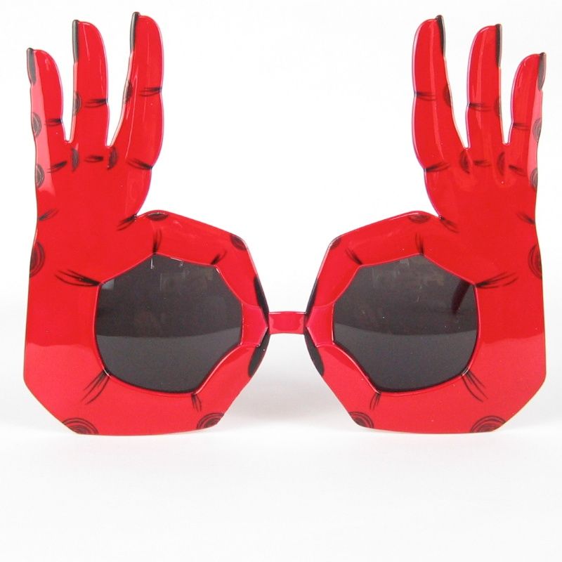 2017 Novelties Party Sunglasses Party Eyewear Ok Fingers Glasses