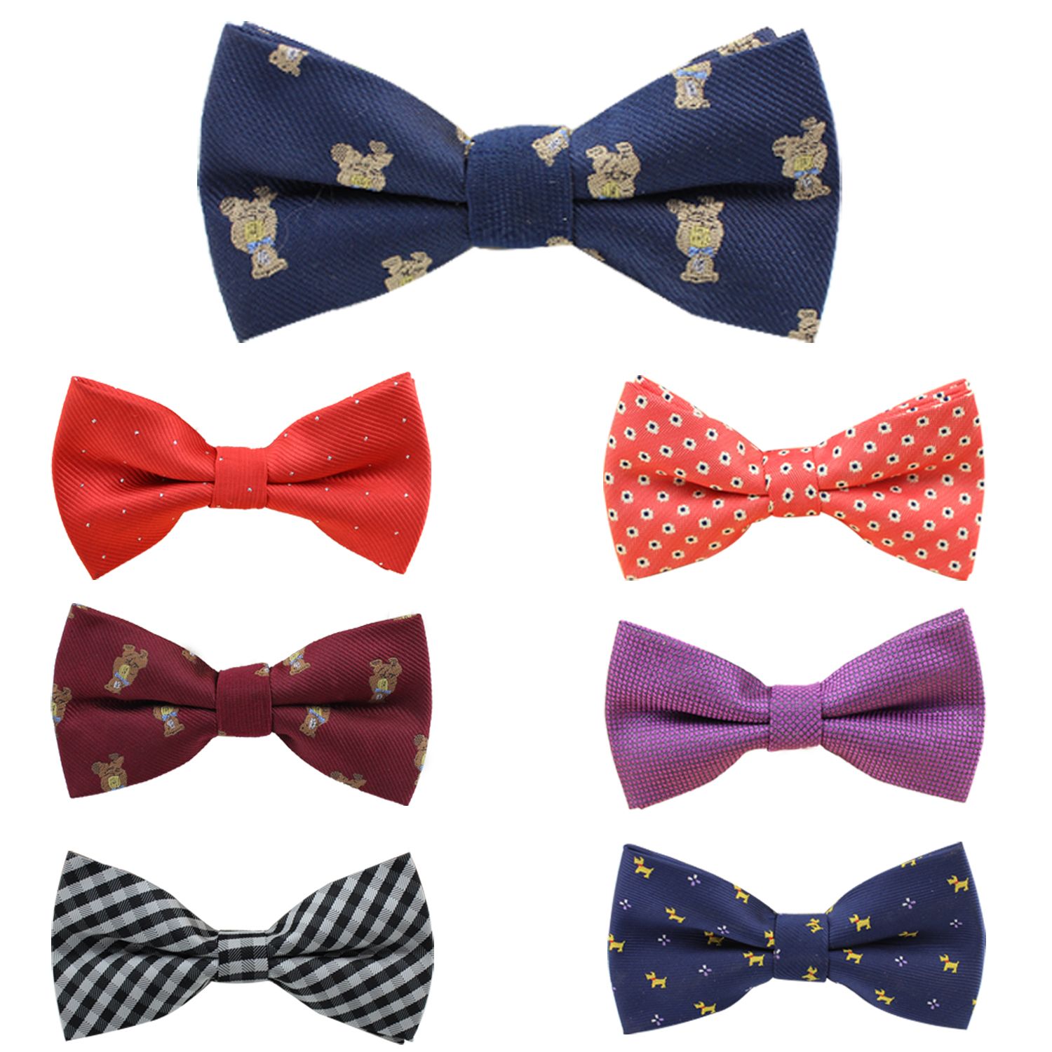 Mens Bow Ties Womens Bow Tie Wedding Silk Bowtie Polka Dot Bowtie Plaid Bowtie Neck Tie Skinny 