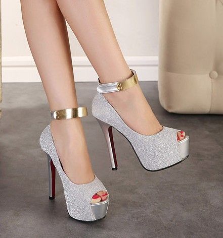Fashion Red Soles Summer Shoes Woman Sexy Thin High Heels Platform ...
