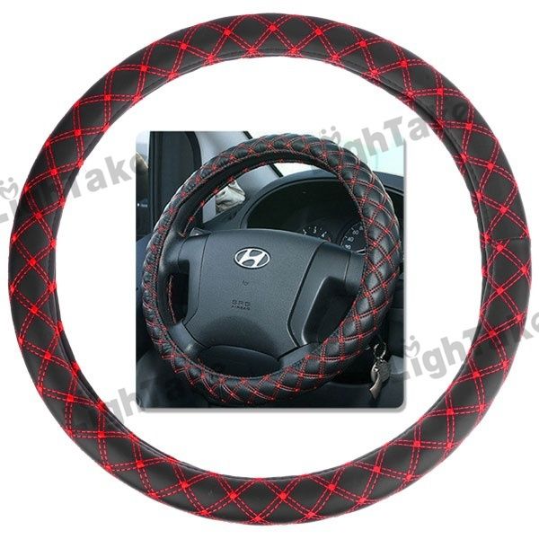 Hot Sale Leather Wrapped Classic Color Steering Wheel Cover, Diy