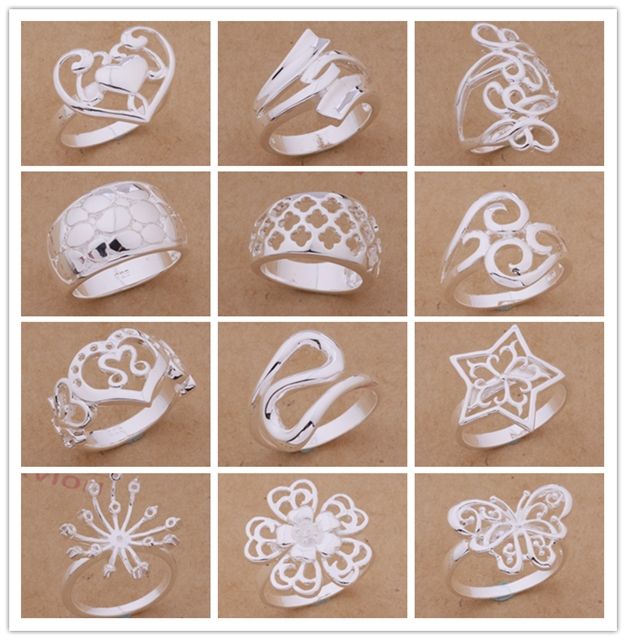 Mixed Order 24pcs/lot 925 silver plated rings fashion jewelry party style Top quality Christmas gift free shipping
Mixed Order 24pcs/lot 925 silver plated rings fashion jewelry party style Top quality Christmas gift free shipping
