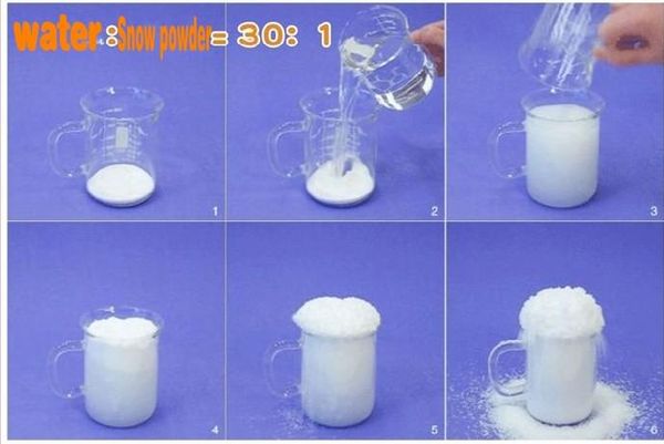 Magie Prop instantanée bricolage neige artificielle Simulation poudre Neige artificielle pour Décoration de Noël Partie mariage
