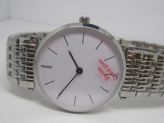 Fashion Female Style watches for Man Woman stainless steel white dial quartz watch Sapphire Glass 07