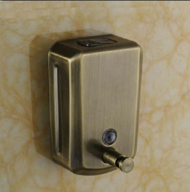 Wall Mounted Antique Bronze 800ml Liquid Hand Soap Dispenser Stainless Steel Bathroom Accessories Pump Sanitizer Kitchen3843380