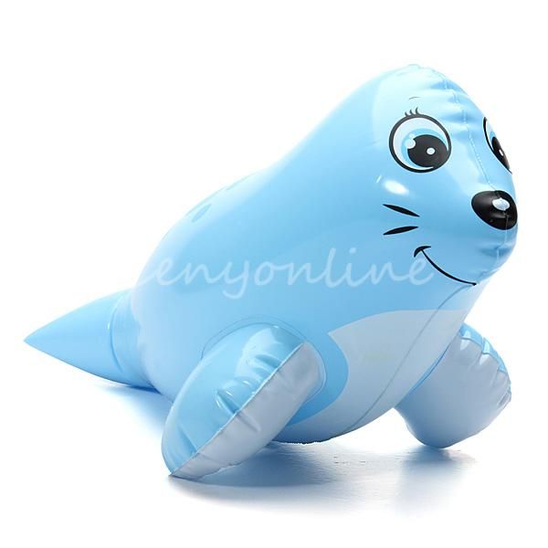 Pvc Animal Inflatable Air Filled Swimming Pool Shower Sea Lion Toys For