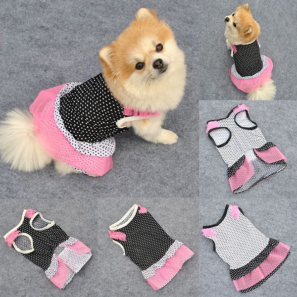 Party ApparelSummer Pet Dog Polka Dot Tutu Dress Puppy Silk Lace Clothes XS-L Party Apparel Free Shipping
Party ApparelSummer Pet Dog Polka Dot Tutu Dress Puppy Silk Lace Clothes XS-L Party Apparel Free Shipping
