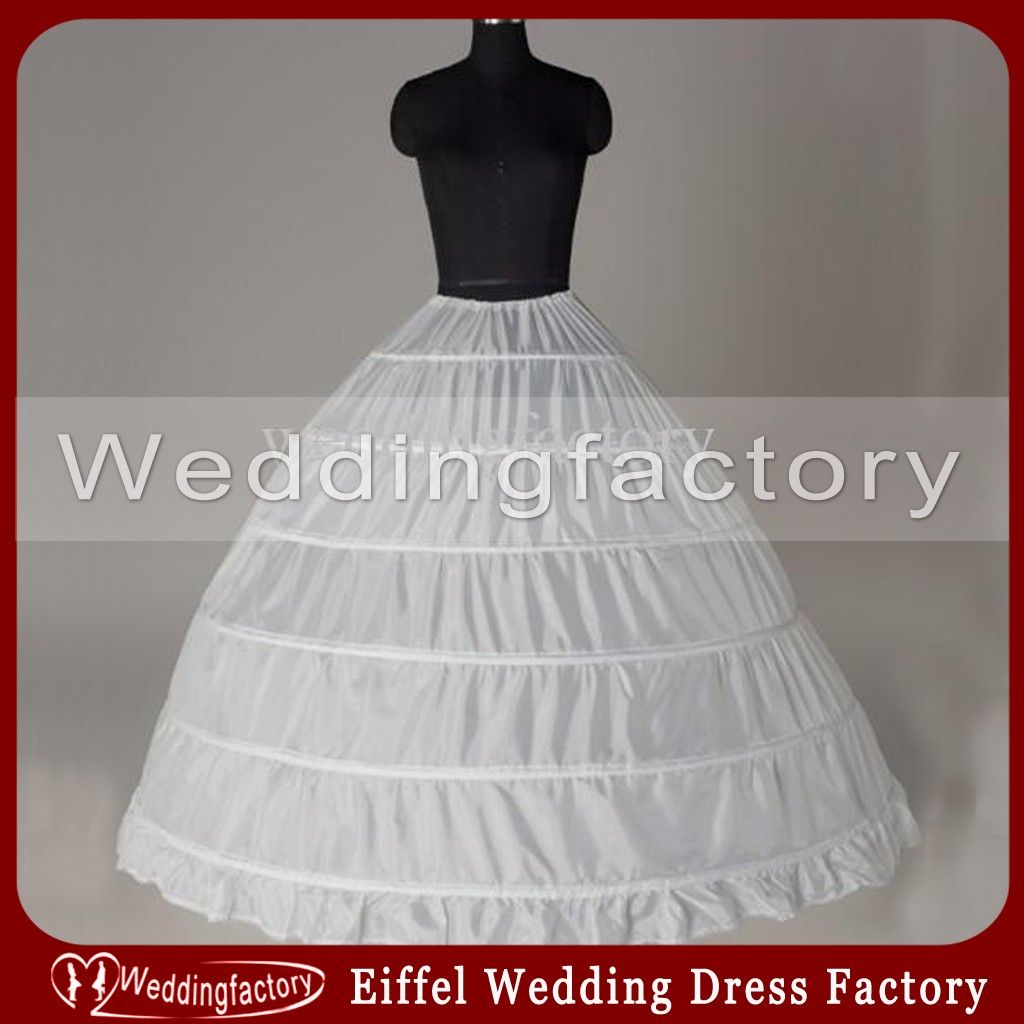 Full Ball Gown Petticoats Round Support Hoop for Wedding Dresses And