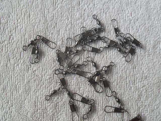 200PCS1Lot 6 8 10 Swivel connector High strength stainless steel fishing gear connector rolling swivel fishing gear High quali