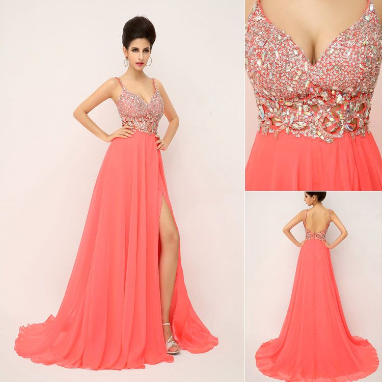 coral prom dresses 2015