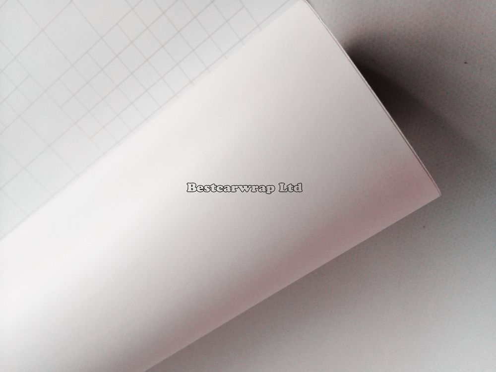 White Solvent Printable Paintable Vinyl Wrap With Air bubble free Self adheisve Vinyls for car wrap graphic 1.52x30m/5x98ft Roll