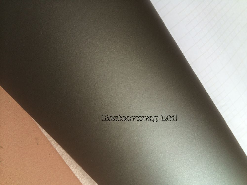 Gunmetal Grey Matte Vinyl Wrap Anthracite With Air Bubble Free Dark Gray Metallic Matt Film Vehicle Wrapping Styling Fol size 1.52x30m/Roll