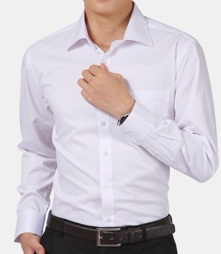 New Style Cotton White Men Wedding/Prom/Dinner Groom Shirts Wear Bridegroom Man Shirt ( 37--46 ) D52