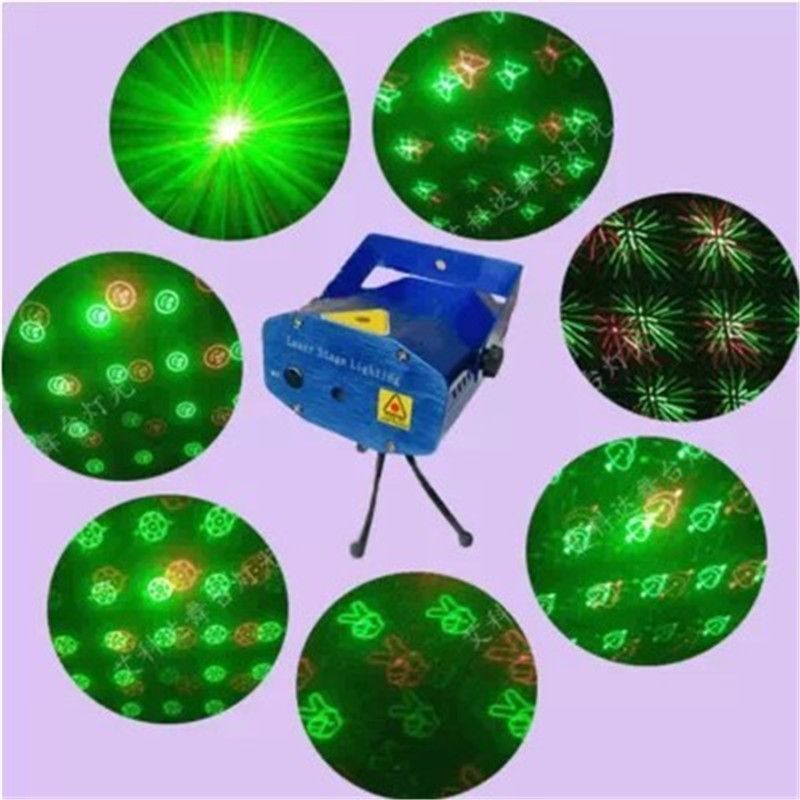 Newest Laser Lighting 24 Styles 6 in 1 Stage Light Voice Control Stage