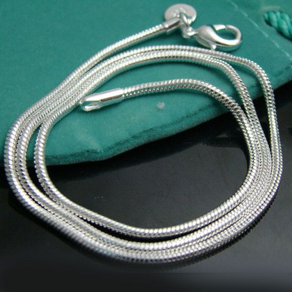 Promotion Sale 925 silver chain necklace 1.2mm 16in 18in 20in 22in 24in mixed smooth chain necklace Unisex Necklaces Jewelry 1014