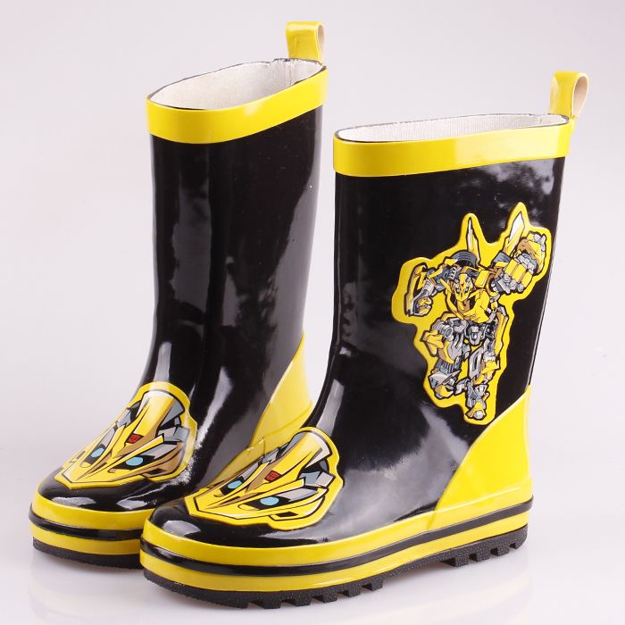 Cartoon Tube Boots Boy Boys Car Transformers Bumblebee Child Warm Boots