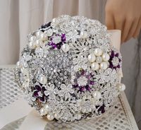 Handbeaded bridal flowers