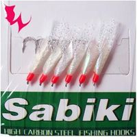 60pcs=10bags fishing sabiki shrimp lures soft bait beach fis...