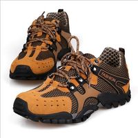 Half Boots Men PU Hot new brand waterproof leather men's hiking shoes