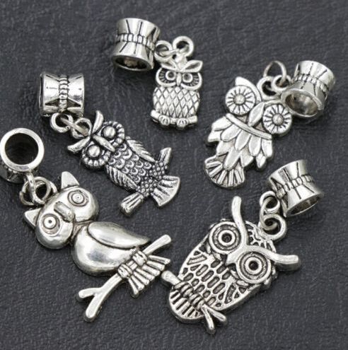7styles Assorted Bird Owl Dangle 105pcs/lot Antique Silver Big Hole Beads Fit European Charm Bracelet B1563 B993
7styles Assorted Bird Owl Dangle 105pcs/lot Antique Silver Big Hole Beads Fit European Charm Bracelet B1563 B993